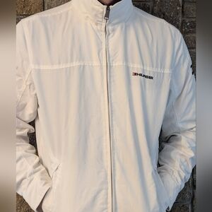 Tommy Hilfiger White Track jacket(medium)